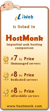 iWeb is listed in HostMonk (www.hostmonk.com)